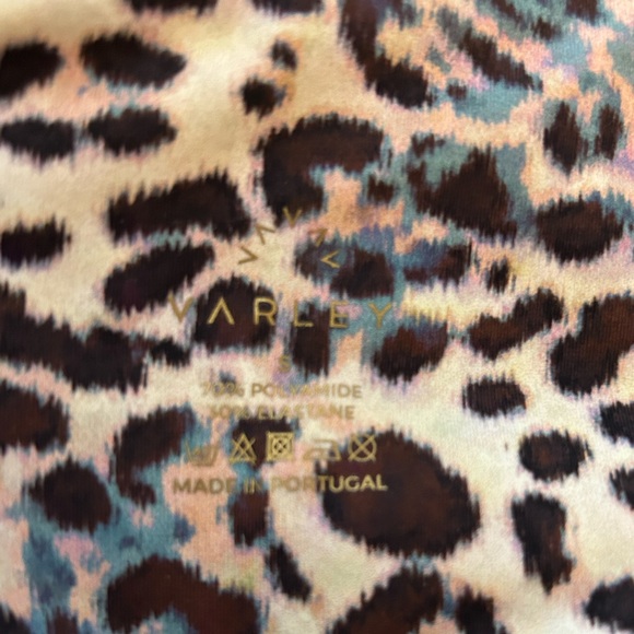 Like New! Varley Pico Crop Leggings Leopard Print Size Small - Picture 3 of 4